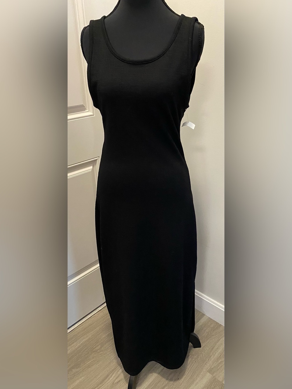 Roxy Black Cutout Midi-Maxi Dress Large Crisscross Back New